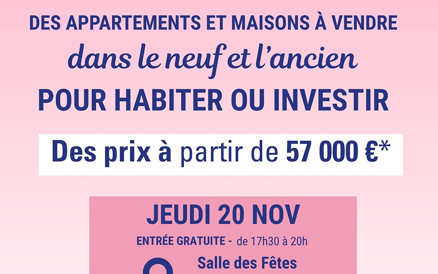 La Grande Soirée pour Devenir Propriétaire