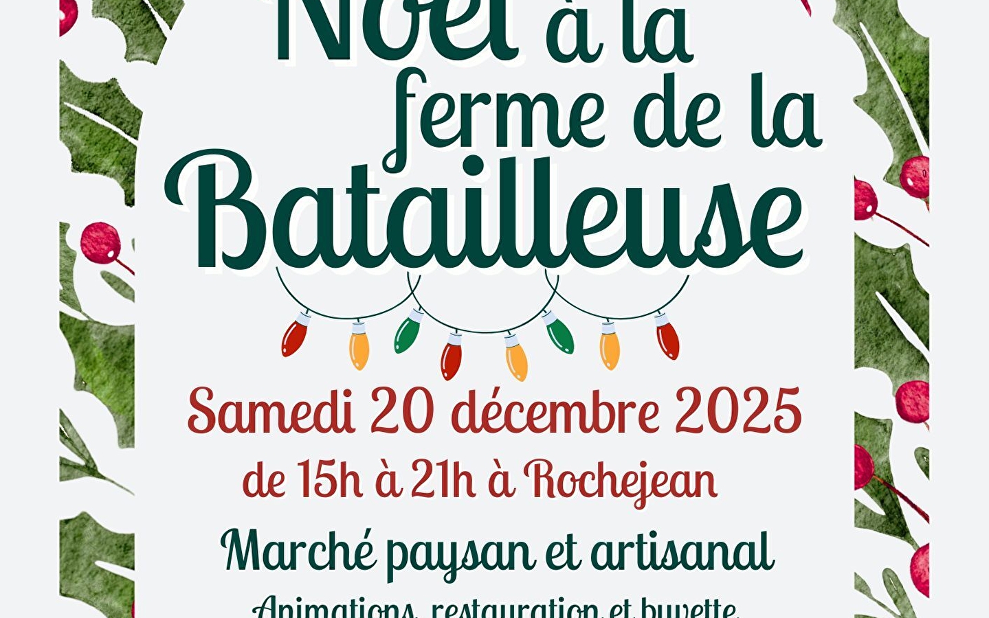 Marché de Noël à la Batailleuse