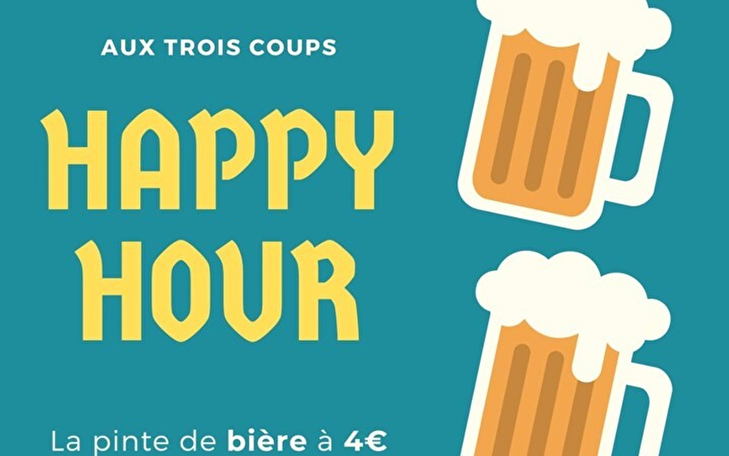 Happy Hour au Bar Aux Trois coups