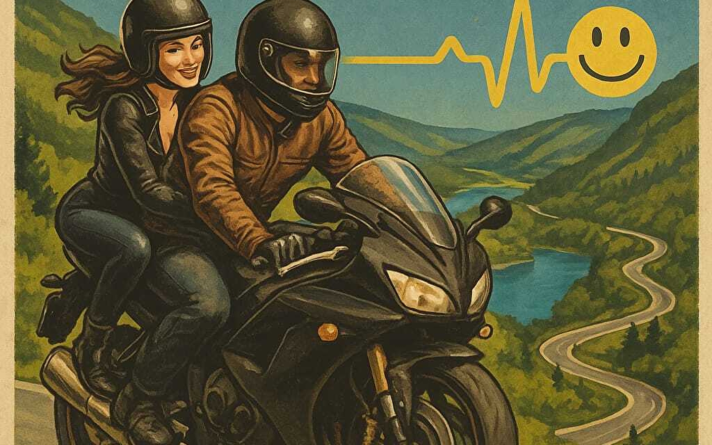 Rassemblement des motards - 1001 virages
