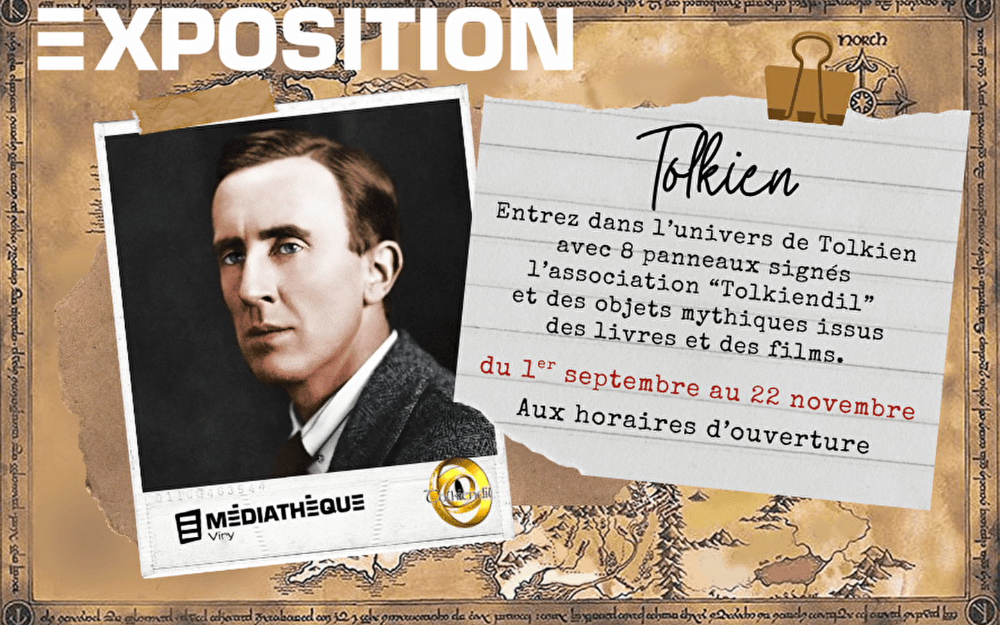 Médiathèque de Viry : Exposition 'Plongez dans l'univers de Tolkien'