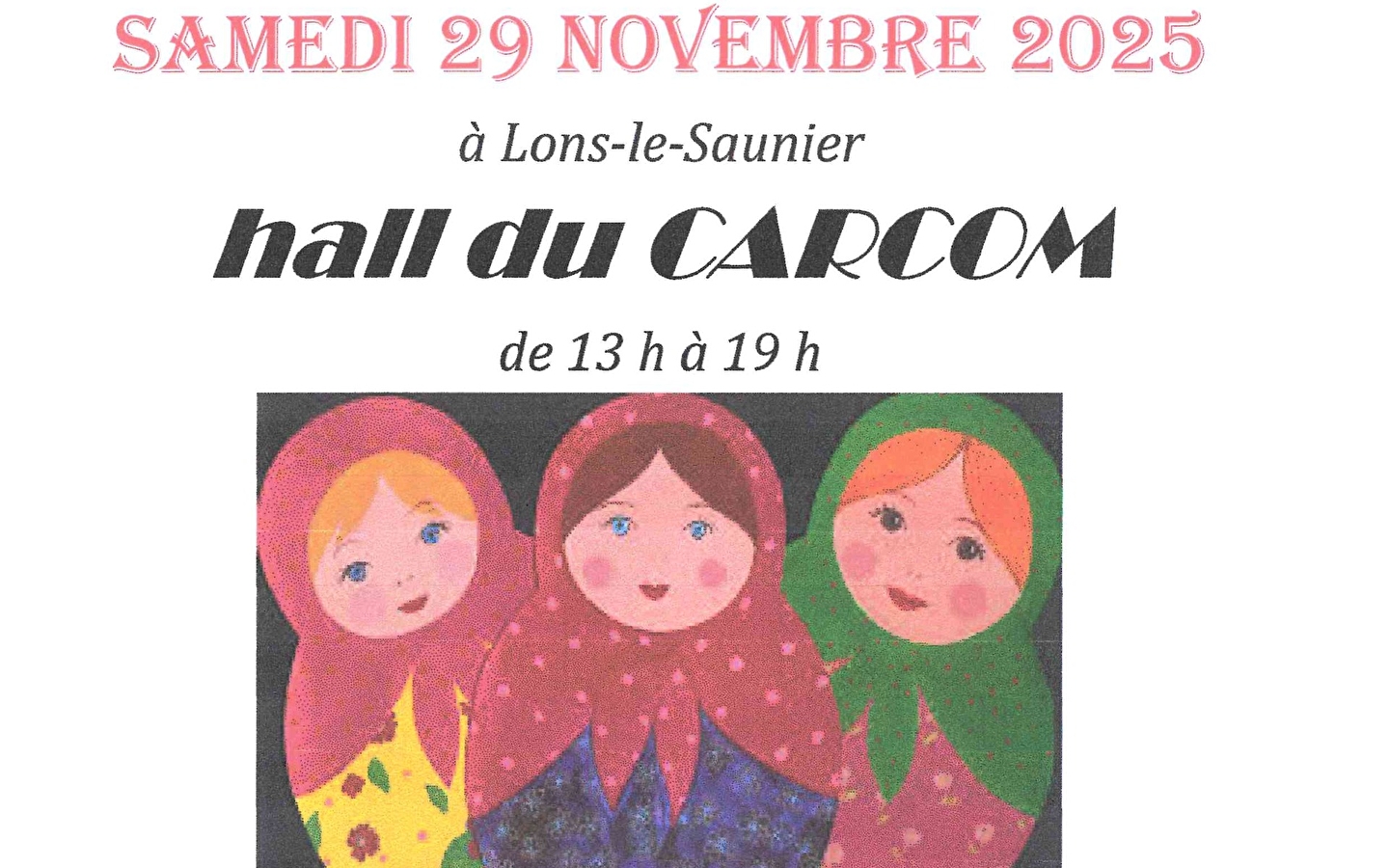 Exposition vente objets d'artisanat