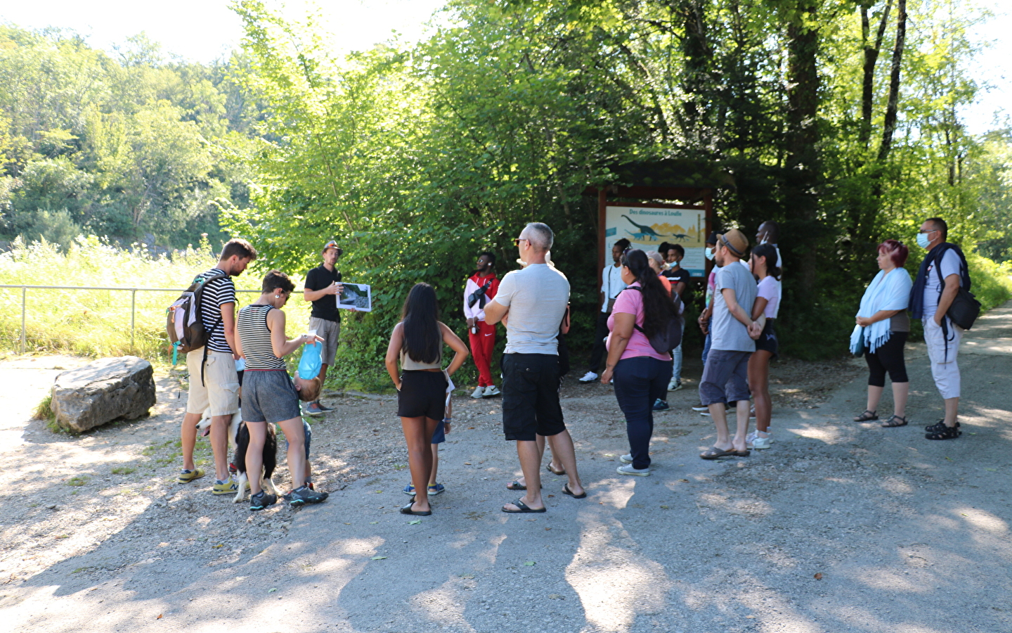 Visite guidée du site à pistes de dinosaures