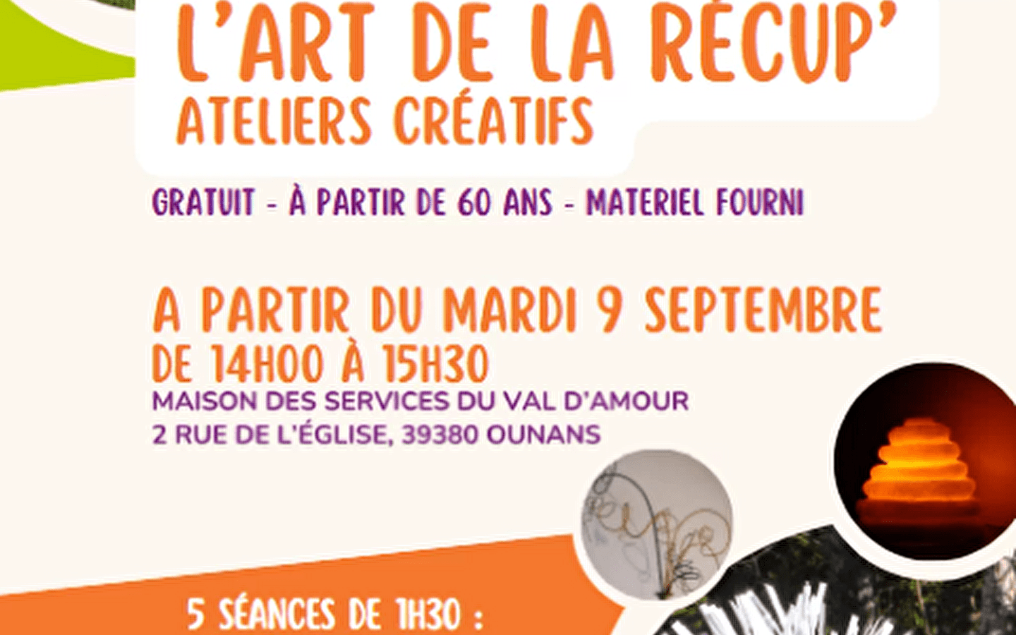 L'art de la récup' - Ateliers créatifs