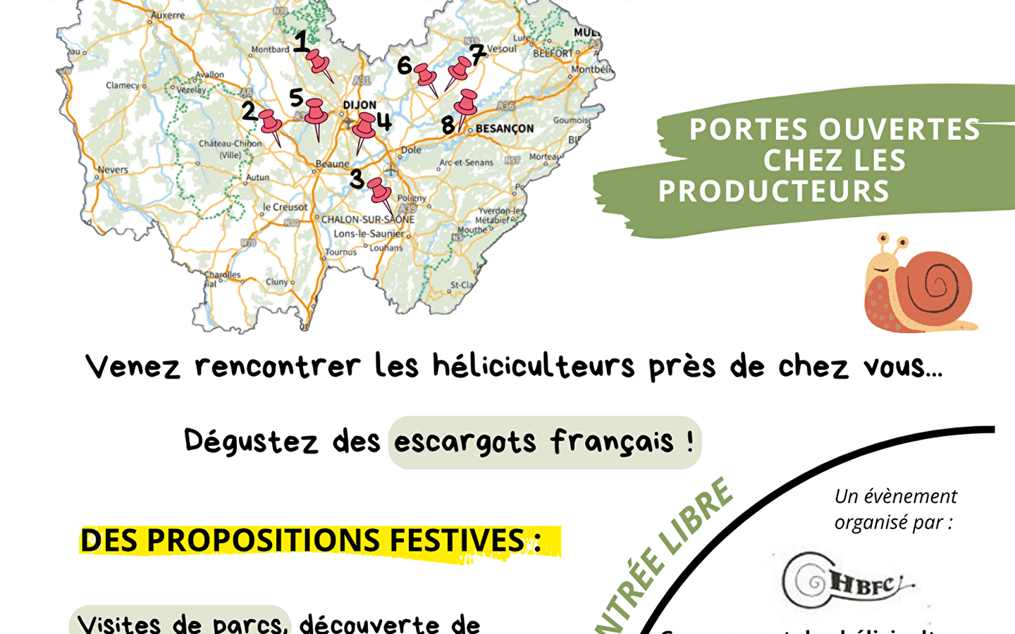 Portes ouvertes 'L'escargot sort de sa coquille'
