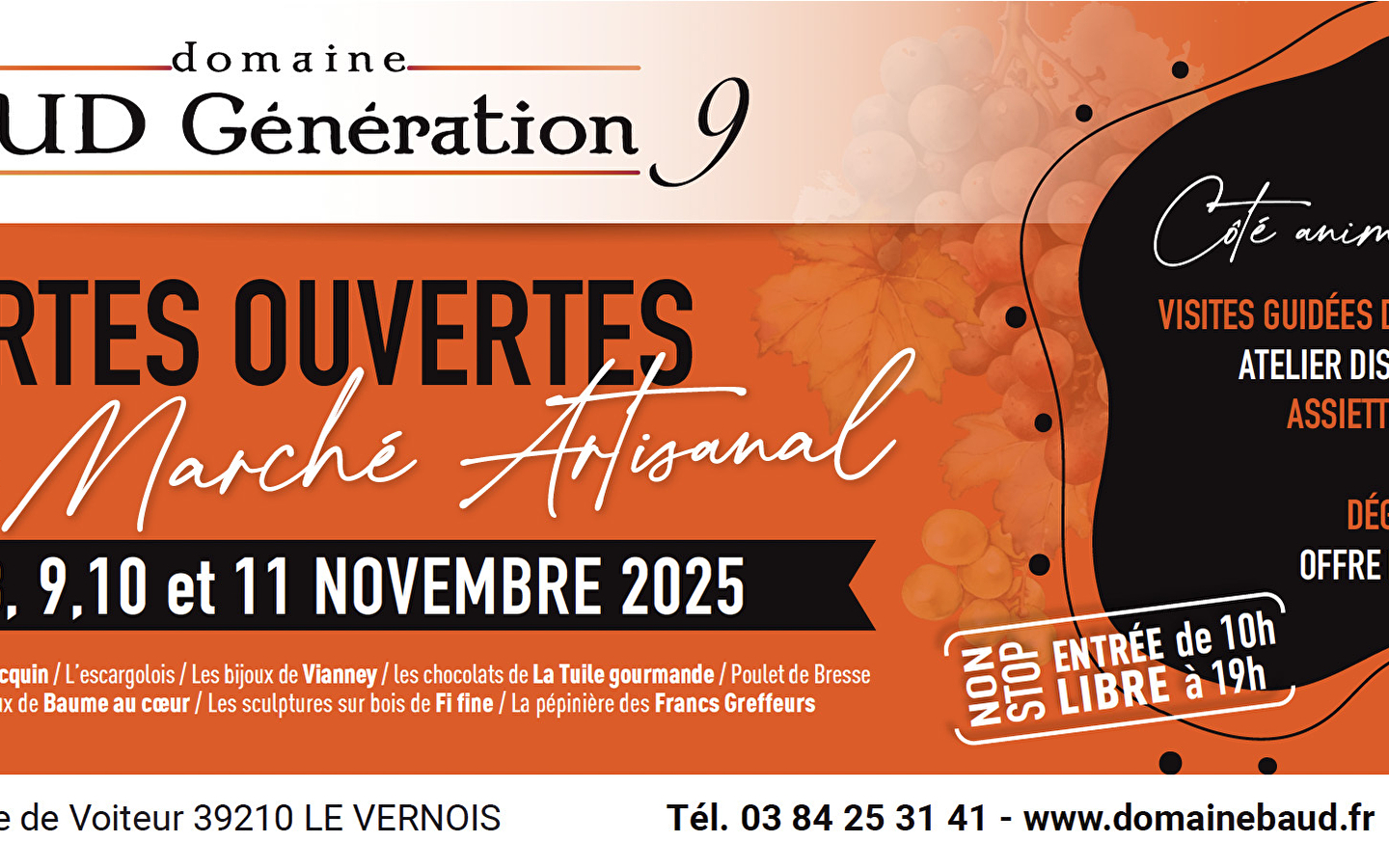 Journées Portes Ouvertes du Domaine Baud - Génération 9