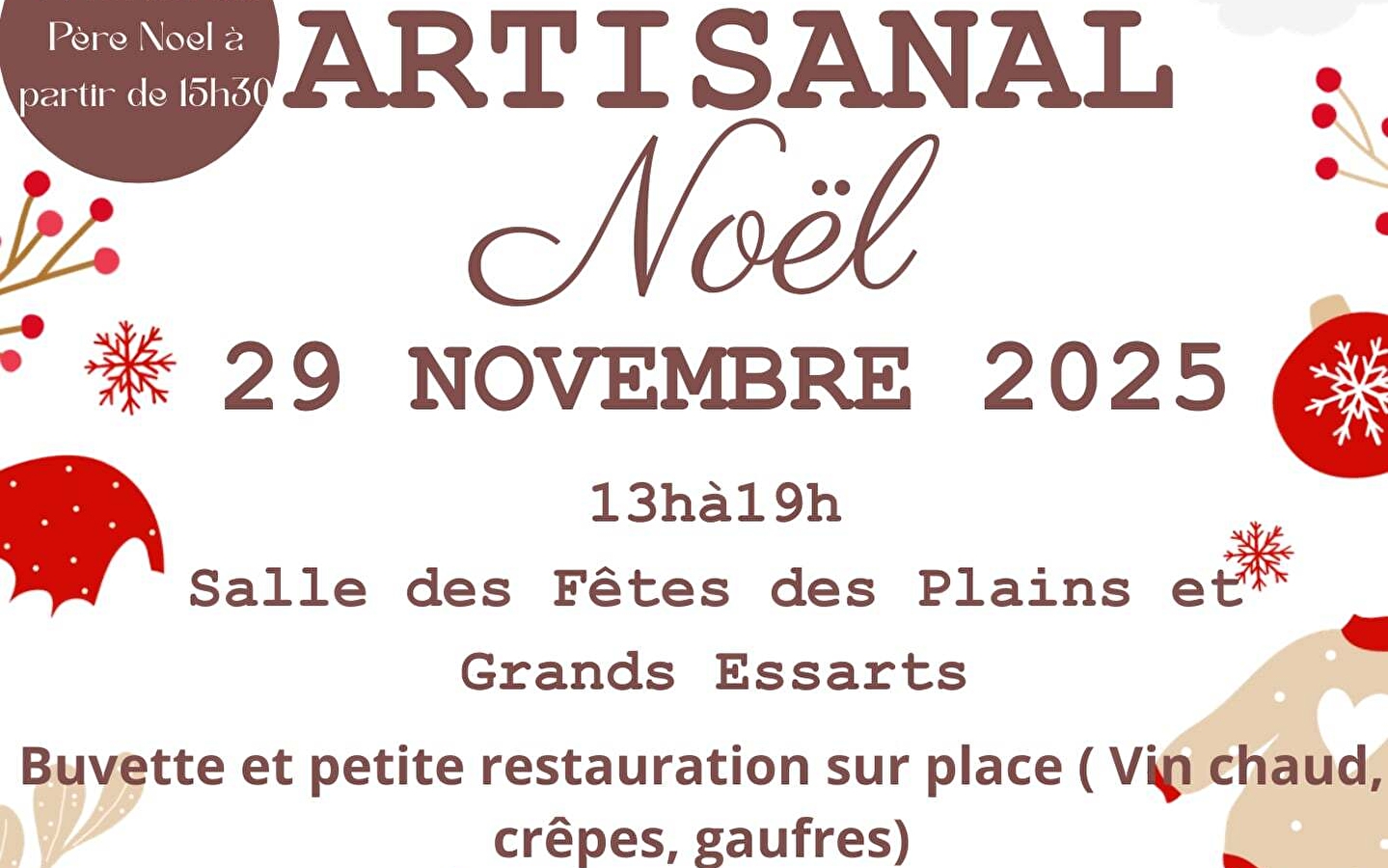 Marché de Noël artisanal 
