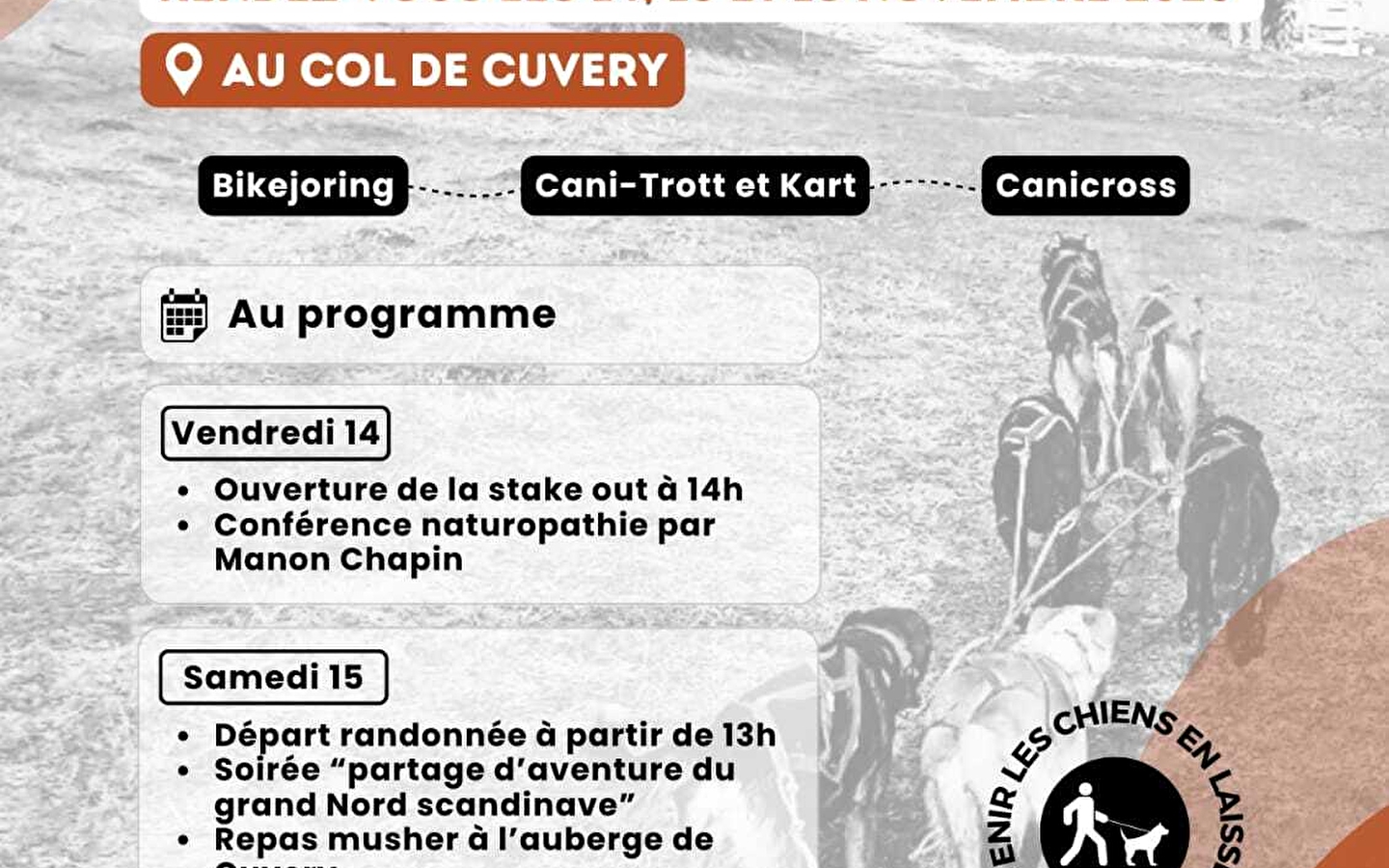 Cuvery - La Randonnée de chiens de traineaux