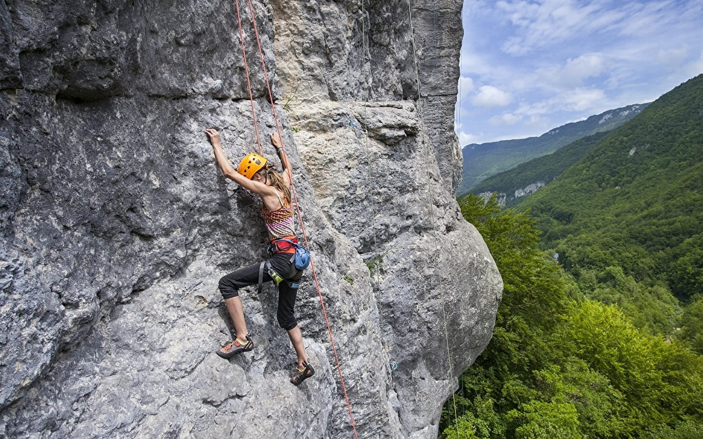 Falaises d'escalade de Champfromier