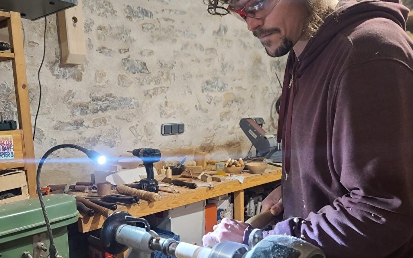 Démonstration tournage sur bois