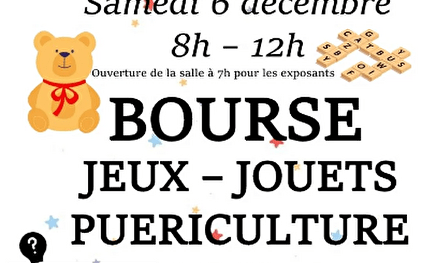 Bourse aux jeux, jouets et puériculture