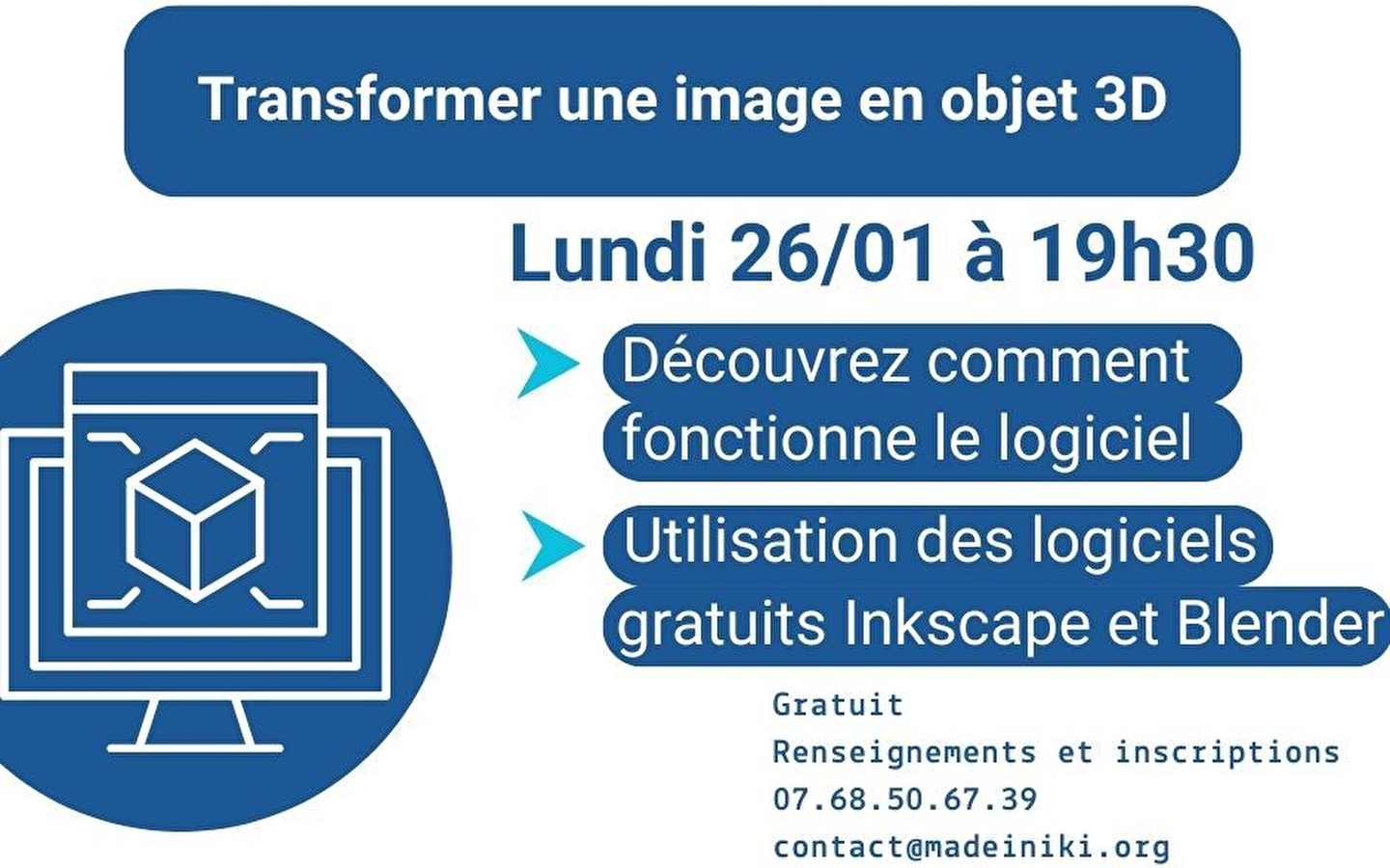 Transformer une image en objet 3d