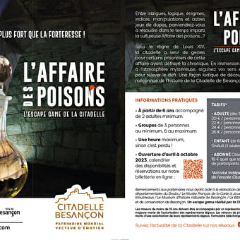 Escape Game 'l'Affaire des poisons' - BESANCON