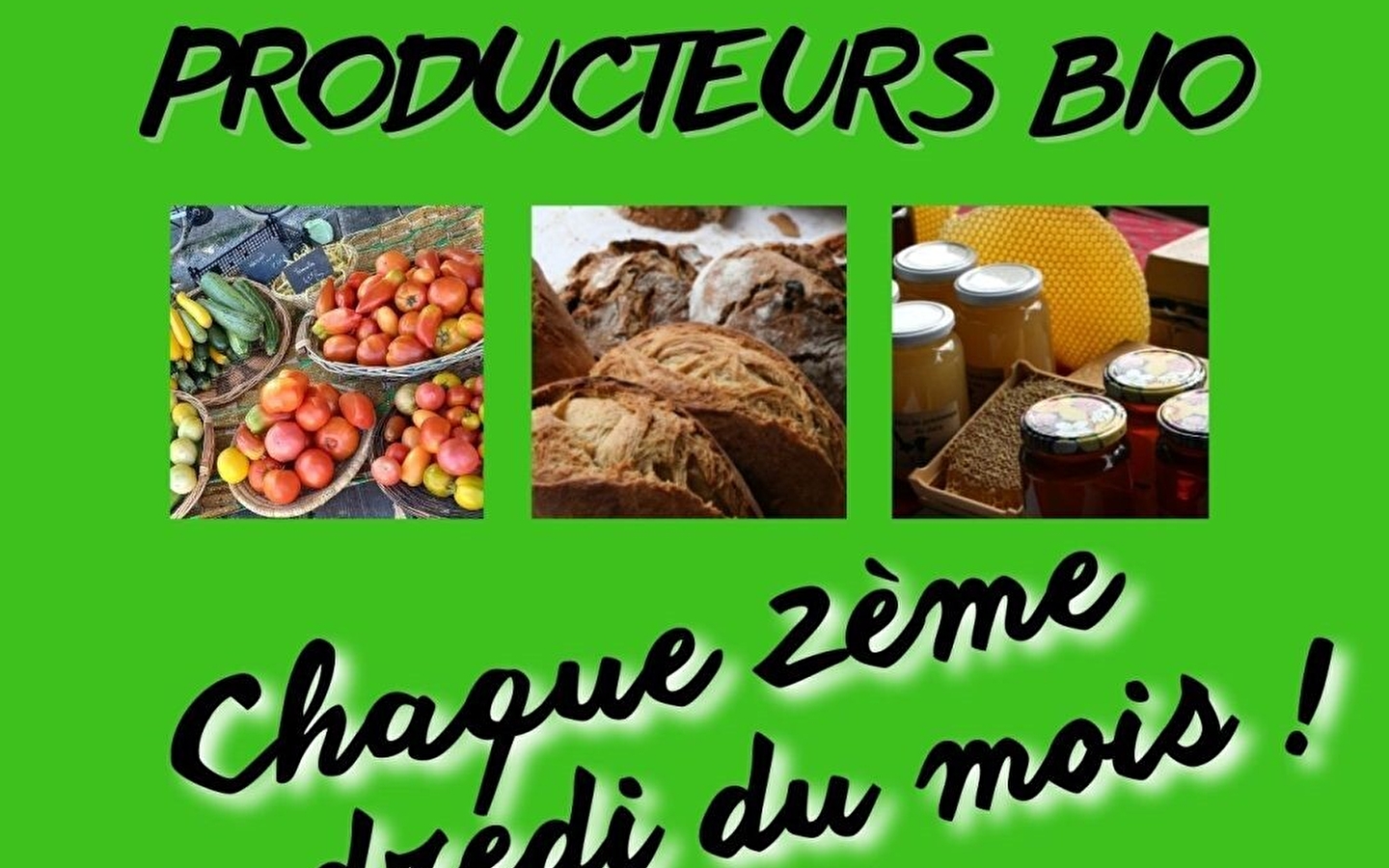 Marché bio festif