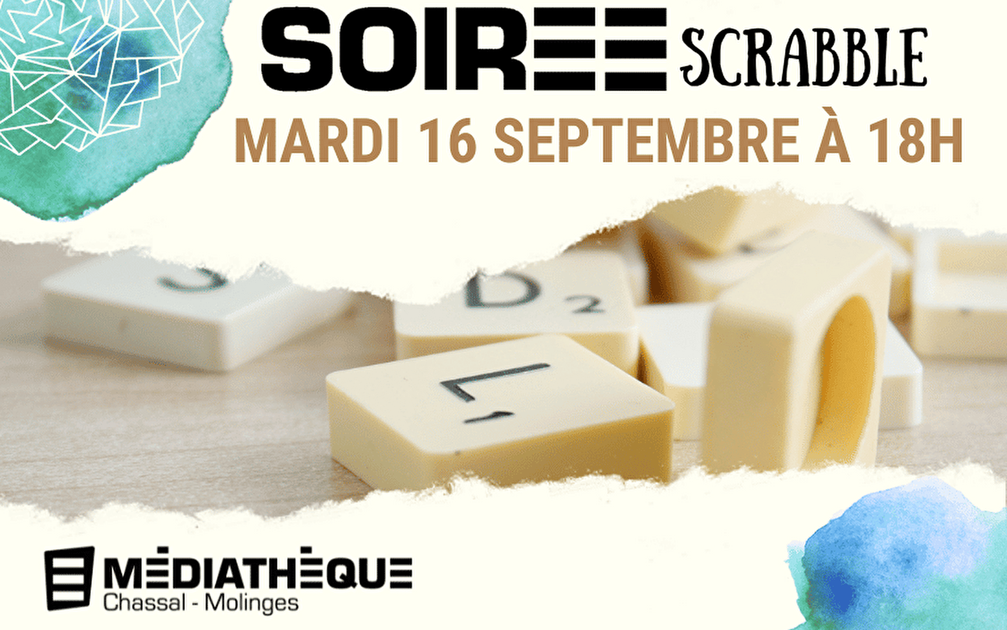 Médiathèque de Chassal-Molinges : Soirée Scrabble