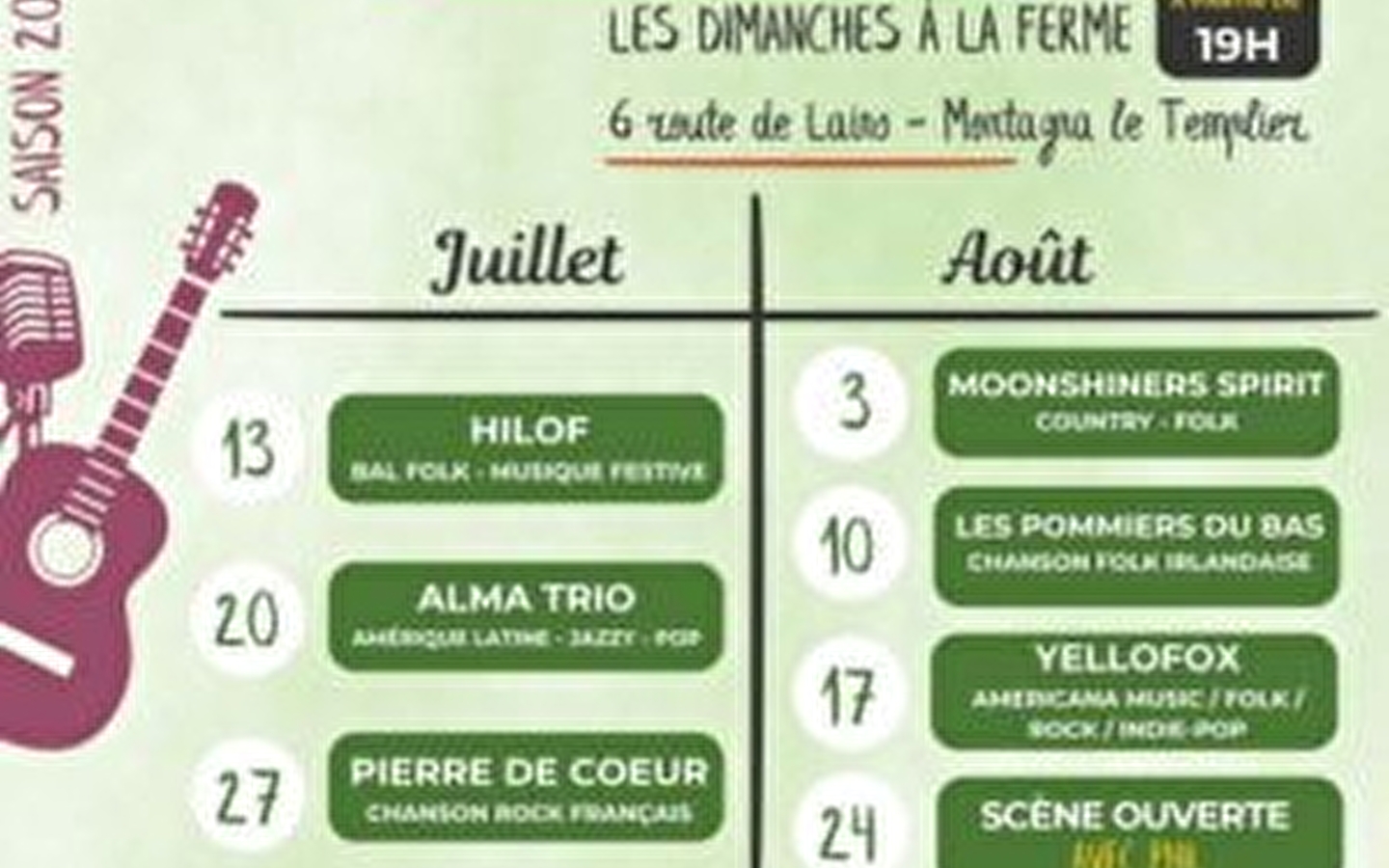 Concerts tartines 