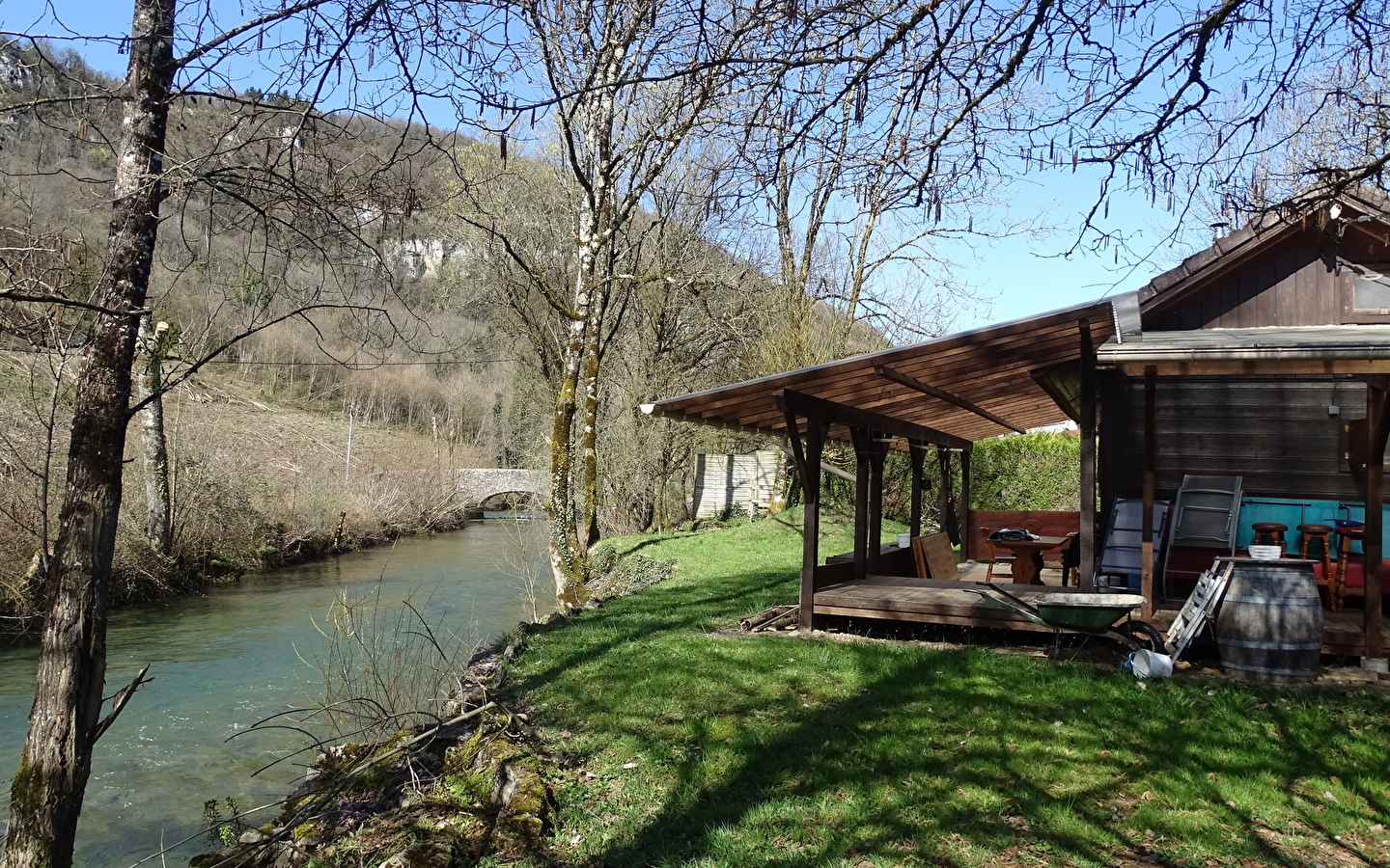 Chalet les pieds dans l'eau