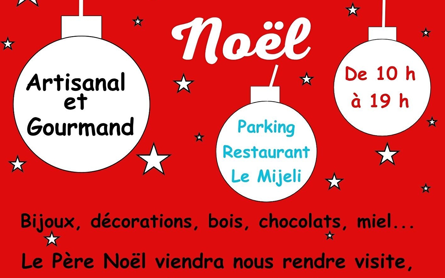 Marché de Noël artisanal et gourmand