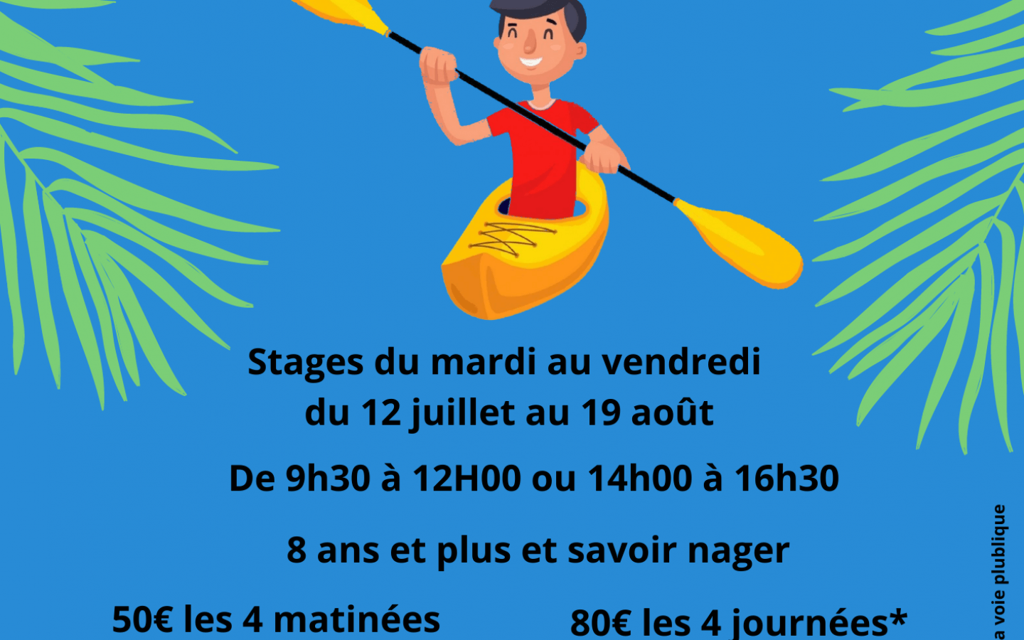 Stages d'été de canoë-kayak