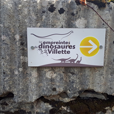 Les empreintes de dinosaures de Villette