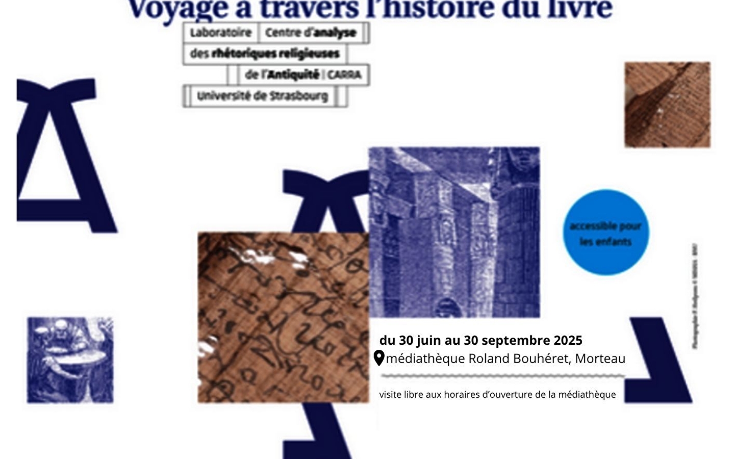 Exposition Voyage à travers l'histoire du livre