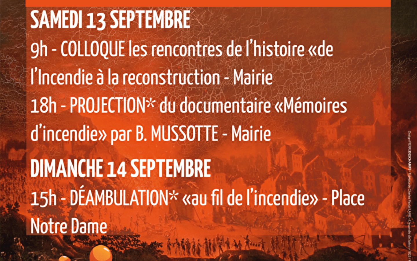 Bicentenaire de l'incendie de 1825
