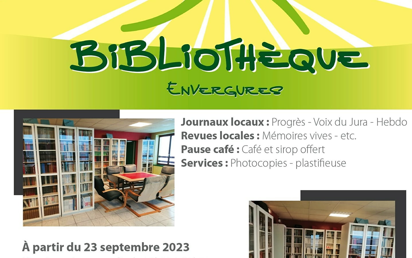 Bibliothèque de l'association Envergures