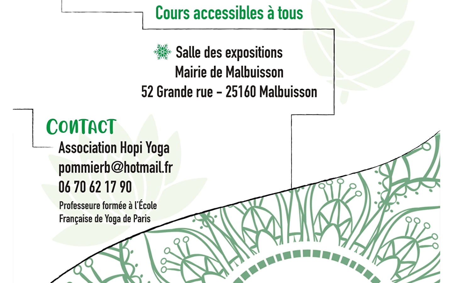 Cours de Yoga accesibles à tous
